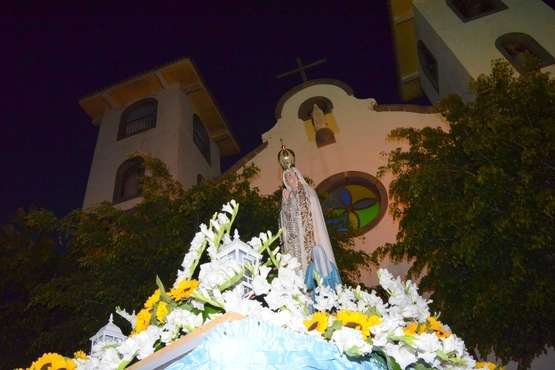 Misa y procesión religiosa en el El Calero de Telde (Foto Francisco Javier Santana)